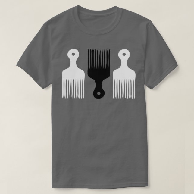 Hair Plocka Comb Curly Girl T Shirt (Design framsida)