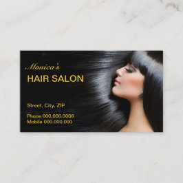 Hair Salon Affärskort Tidsbeställning Kort