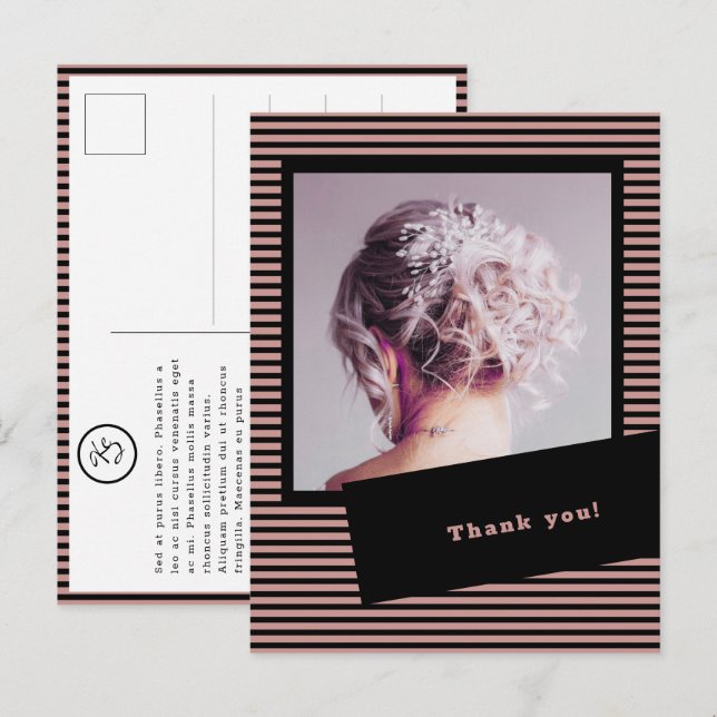 Hair Salon Anpassningsbar Image-Tack Vykort (Fram/baksida)