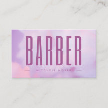 Hair Salon Barber Lila Holography
