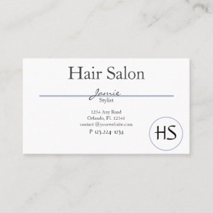 Hair Salon, Beauty Salon Visitkort