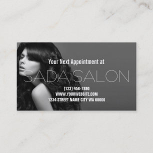 Hair Salon Beauty Spa-avtalskort Tidsbeställning Kort