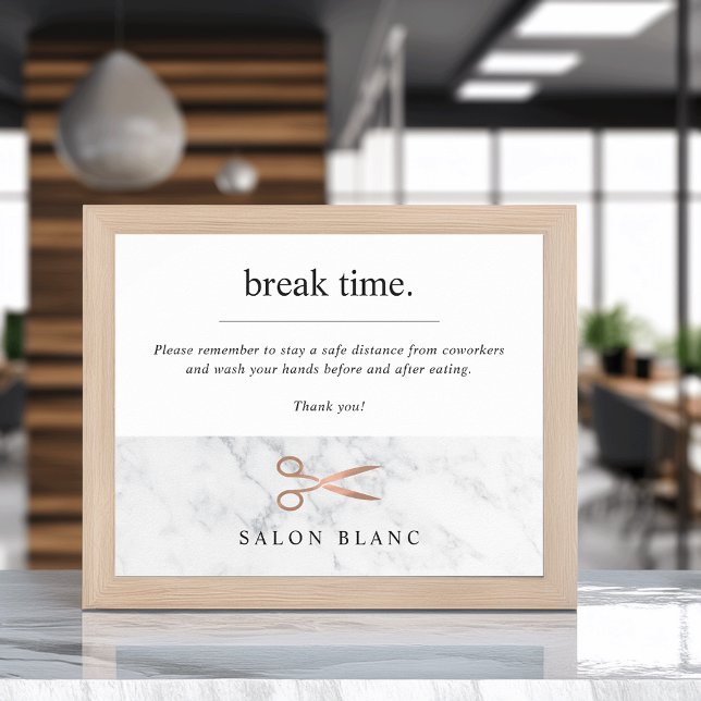 Hair Salon Breakroom/Kitchen Covid Safety Poster (Skapare uppladdad)