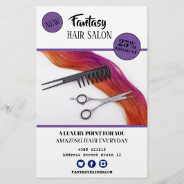 Hair Salon Business Design Flygblad