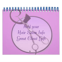 Hair Salon Company Calendars Customer Gift