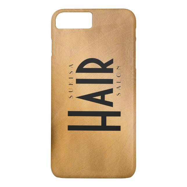 Hair Salon Copper Metallic Case-Mate iPhone Skal (Baksida)
