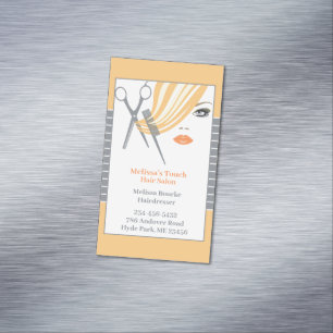 Hair Salon Dresser Magnetiska Visitkort