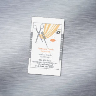 Hair Salon Dresser Magnetiska Visitkort