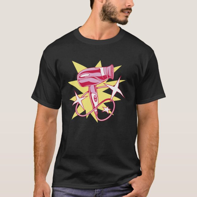 Hair Salon Dryer T Shirt (Framsida)