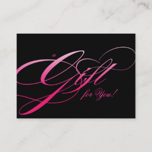 Hair Salon Gift Certificate Black Rosa Rabattkort