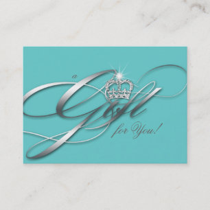 Hair Salon Gift-certifikat Blue Silver Krona Rabattkort