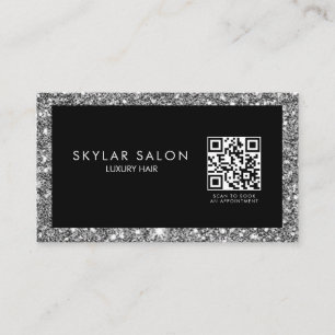 Hair Salon Hair Extensions QR-Affärskort Visitkort