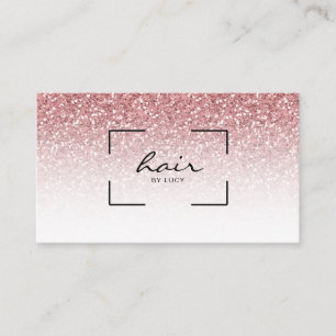 Hair Salon Hairdresser Ro Guld Glitter Visitkort