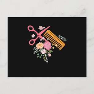 Hair Salon Hairdresser Scissors Hair Stylist Barbe Vykort