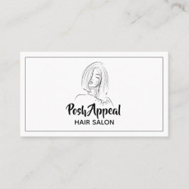 Hair Salon Hairstylist Visitkort