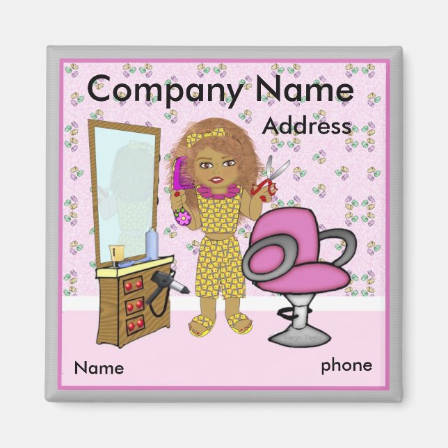 Hair Salon Magnet (Framsidan)