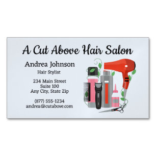 Hair Salon Magnetic Affärskort Magnetiska Visitkort