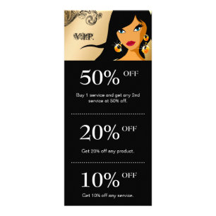 Hair Salon Marknadsföring cards Guld Eyelash Reklamkort