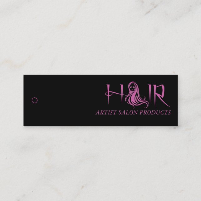 Hair Salon - Merchandise Pris Märkre Mini Visitkort (Framsida)