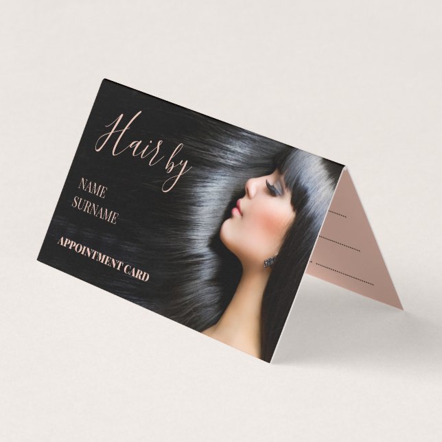Hair Salon Möte Affärskort Visitkort (Framsida)