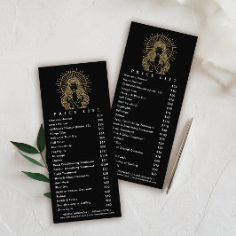 Hair Salon Nagel Makeup Lash Tarot Pris List Reklamkort
