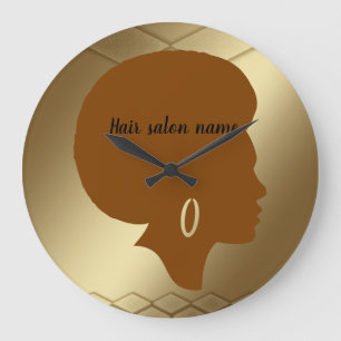 Hair salon namn stor klocka