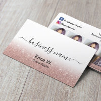 Hair Salon Ro Guld Glitter Photo Collage