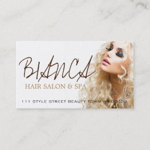 Hair Salon Spa Stylist Beauty Cosmetology Card Visitkort