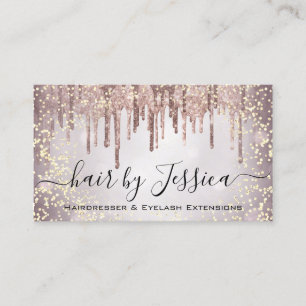 Hair Salon Stylist Hairdresser Nagel Makeup Artist Visitkort