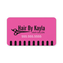 Hair Salon Stylist med Möte Rosa
