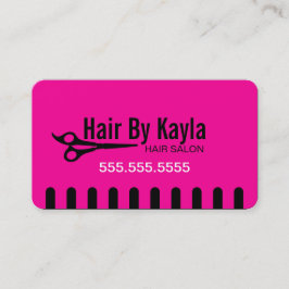 Hair Salon Stylist med Möte Tidsbeställning Kort