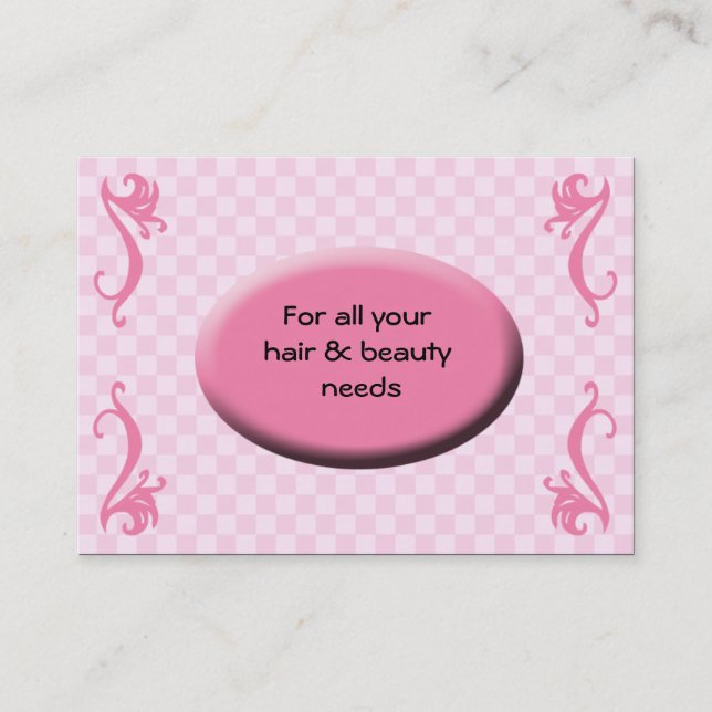 Hair Salon-visitkort Visitkort (Framsida)