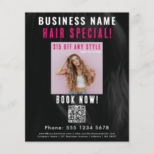 Hair Speciell Beauty Hair Nail Salon Hairdresser Flygblad