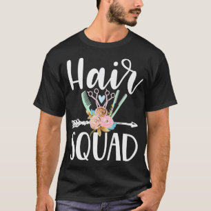 Hair squad gullig hårfrisör t shirt