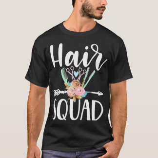 Hair squad gullig hårfrisör t shirt