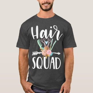 Hair squad gullig hårfrisör t shirt