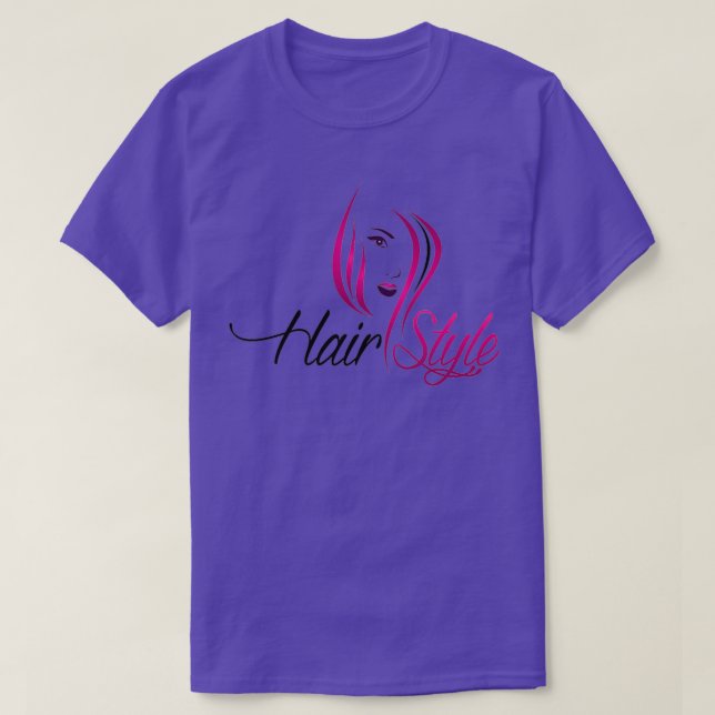Hair Stil 2 T Shirt (Design framsida)