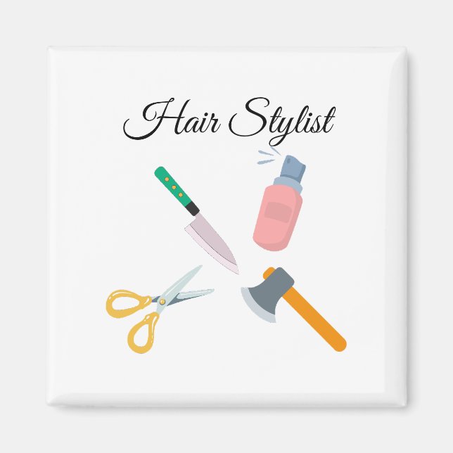 Hair-stilist Magnet (Framsidan)