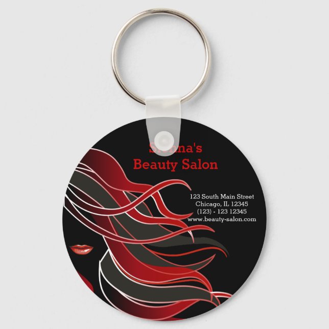 Hair-stilist Nyckelring (Framsida)
