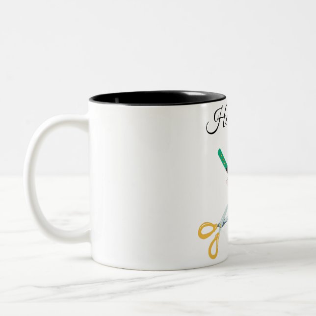 Hair-stilist Två-Tonad Mugg (Vänster)