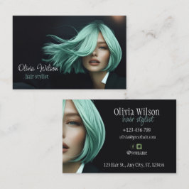 Hair Stlist modern Salon Affärskort Visitkort
