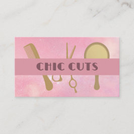 Hair Styling Verktyg Salon Beauty Stil Visitkort