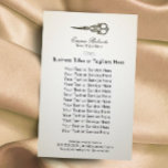 Hair Stylist Antique Scissor Vintage Hair Salon Flygblad<br><div class="desc">Hair Stylist Antique Scissor Vintage Hair Salon Flyers.</div>