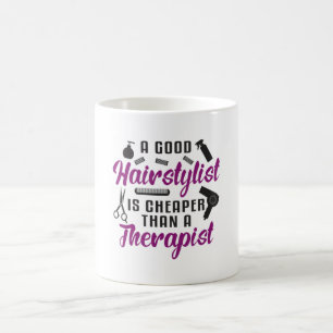 Hair Stylist Barber Scissors Therapy Gift Idea Kaffemugg