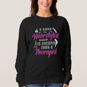 Hair Stylist Barber Scissors Therapy Hair Gift T Shirt