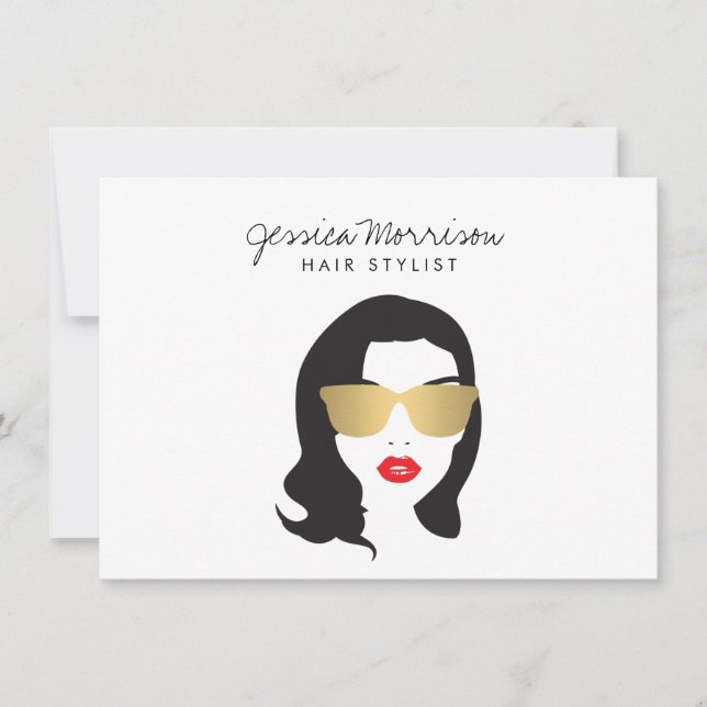 Hair Stylist Beauty Girl Gift Certificate (Framsida)