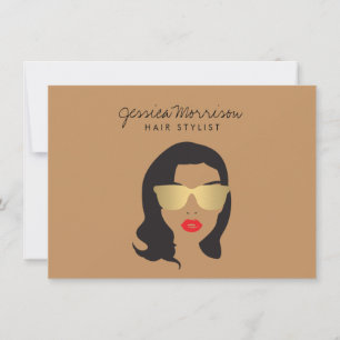 Hair Stylist Beauty Girl Tan/Brown Gift Card