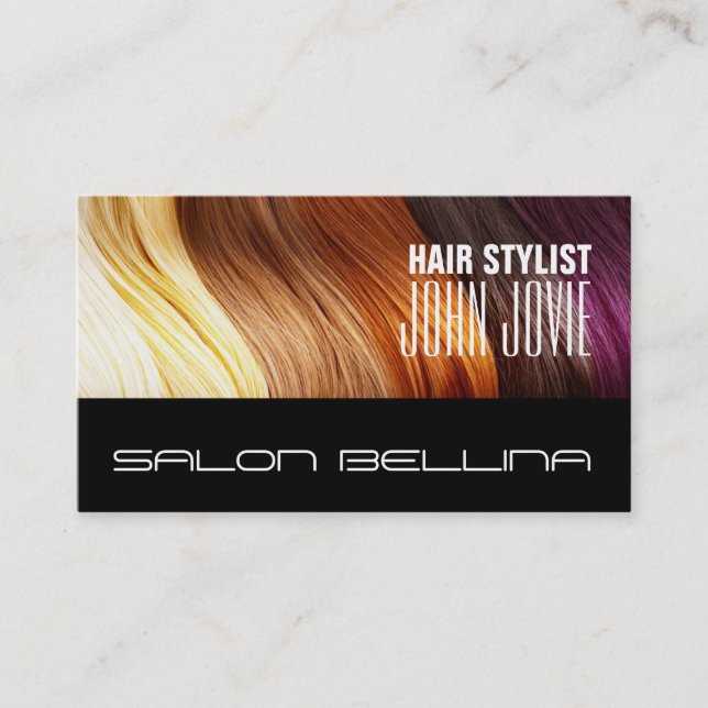 Hair Stylist Beauty Salon Barber Shop Visitkort (Framsida)