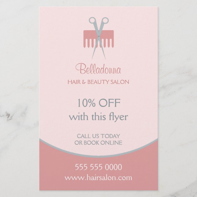 Hair Stylist Beauty Salon flyer (Framsidan)