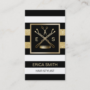 Hair Stylist Beauty Salon Modern Möte Tidsbeställning Kort